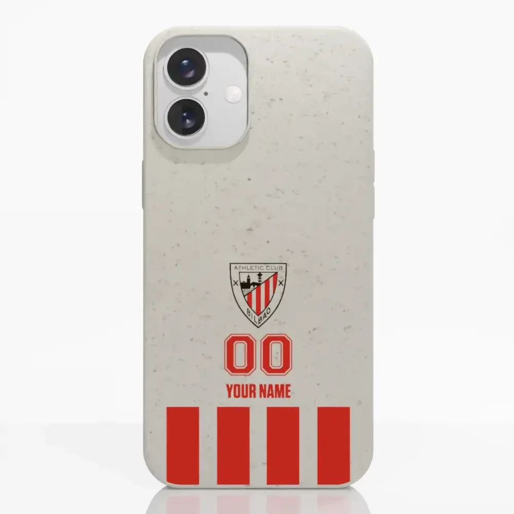 Athletic Club Official Compostable Phone Case Design Classic Vertical Stripe + Name and Number - Image 20
