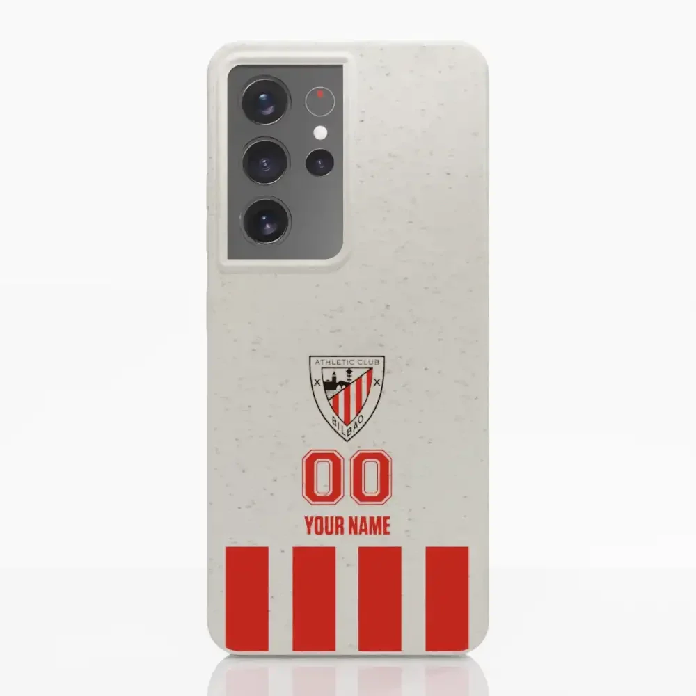 Athletic Club Official Compostable Phone Case Design Classic Vertical Stripe + Name and Number - Image 26