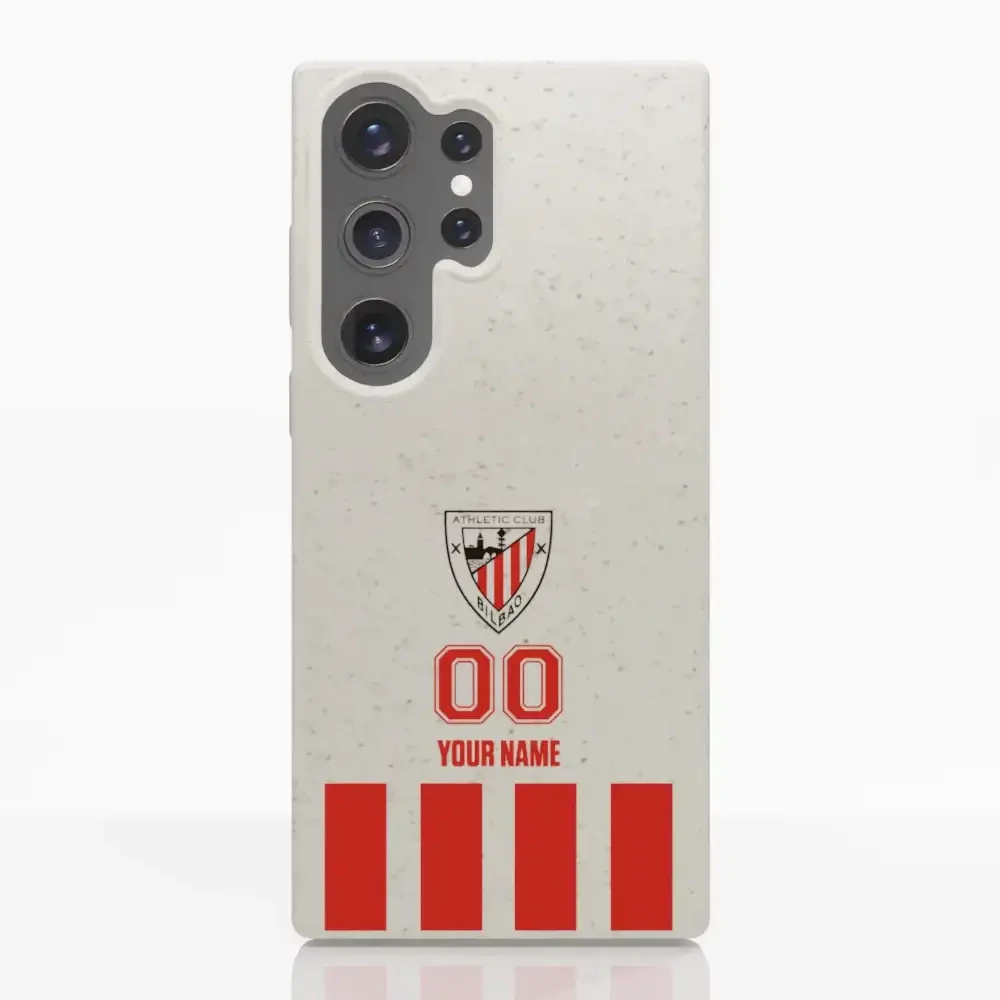 Athletic Club Official Compostable Phone Case Design Classic Vertical Stripe + Name and Number - Image 32