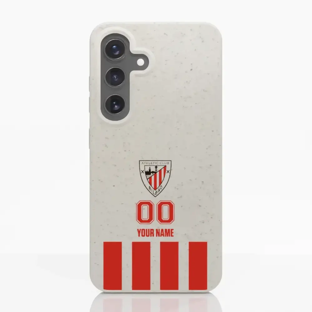 Athletic Club Official Compostable Phone Case Design Classic Vertical Stripe + Name and Number - Image 36