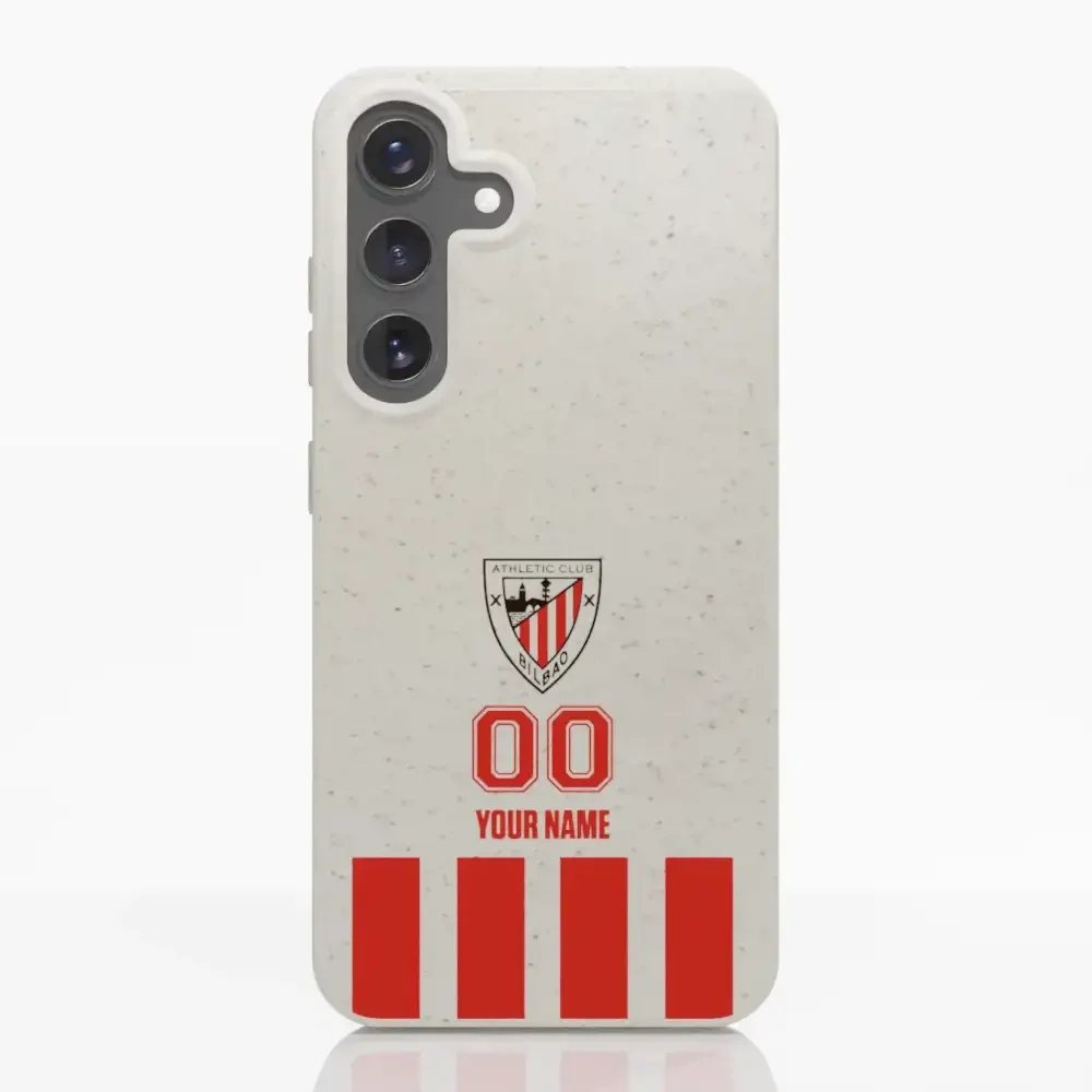 Athletic Club Official Compostable Phone Case Design Classic Vertical Stripe + Name and Number - Image 37