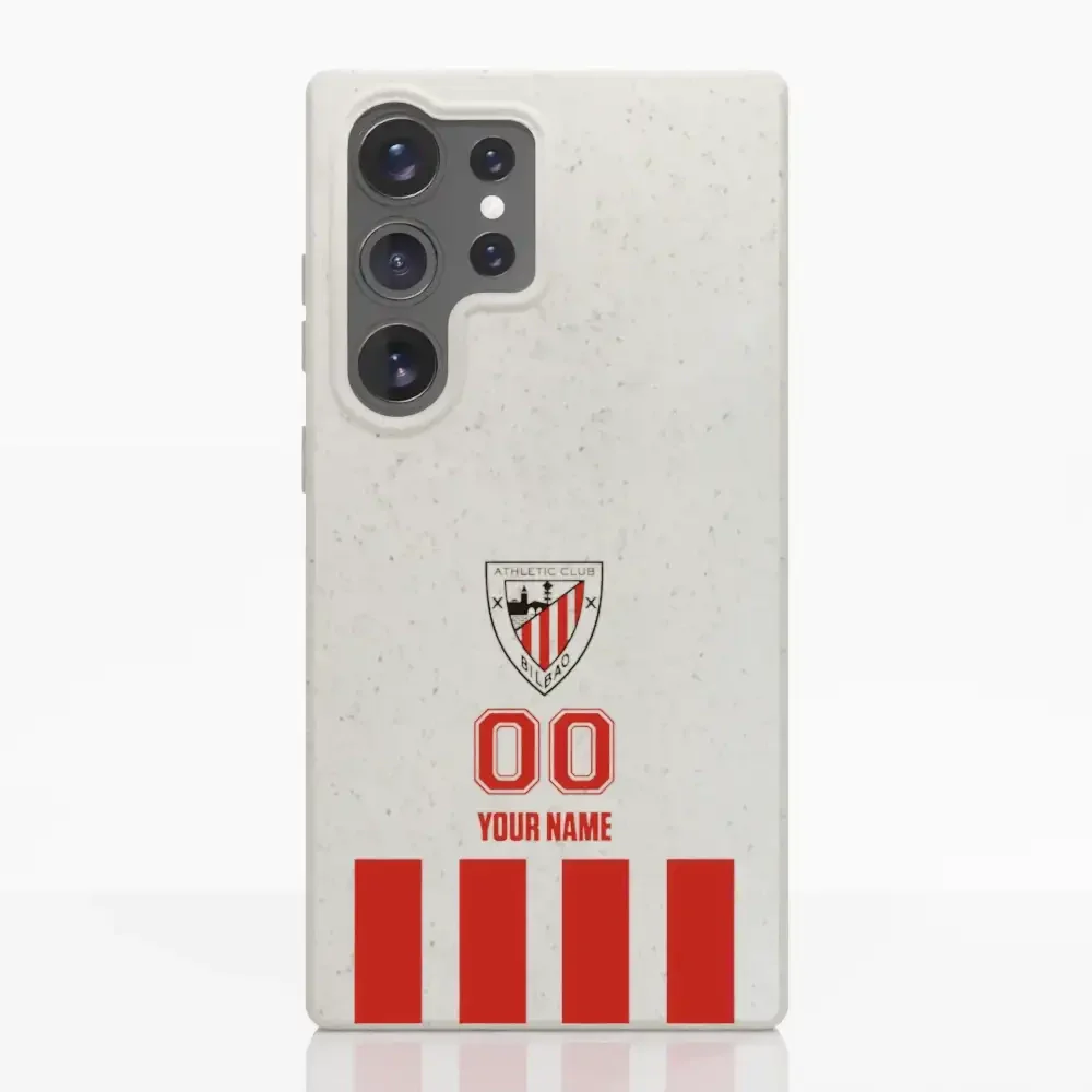 Athletic Club Official Compostable Phone Case Design Classic Vertical Stripe + Name and Number - Image 38