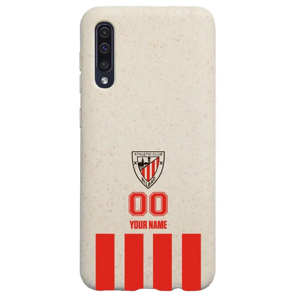 Athletic Club Official Compostable Phone Case Design Classic Vertical Stripe + Name and Number - Image 40