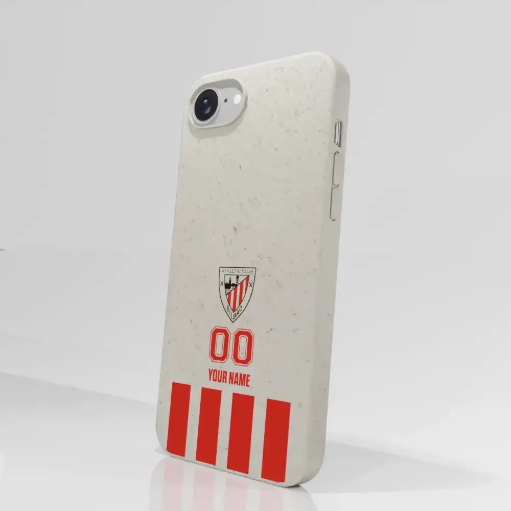 Athletic Club Official Compostable Phone Case Design Classic Vertical Stripe + Name and Number - Image 63