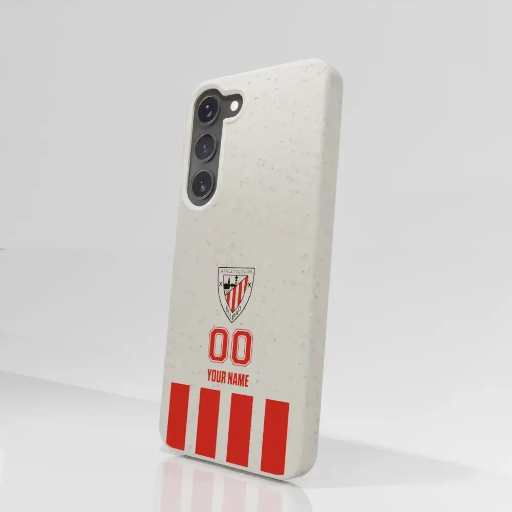Athletic Club Official Compostable Phone Case Design Classic Vertical Stripe + Name and Number - Image 74