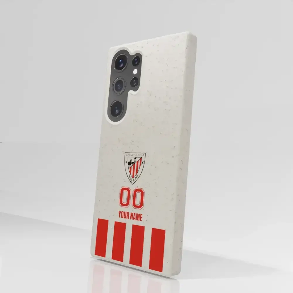 Athletic Club Official Compostable Phone Case Design Classic Vertical Stripe + Name and Number - Image 75