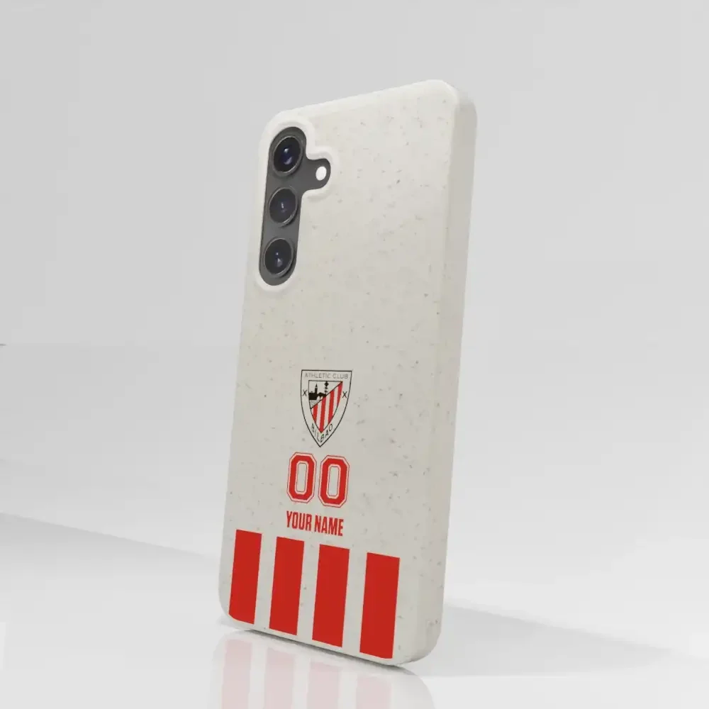 Athletic Club Official Compostable Phone Case Design Classic Vertical Stripe + Name and Number - Image 80