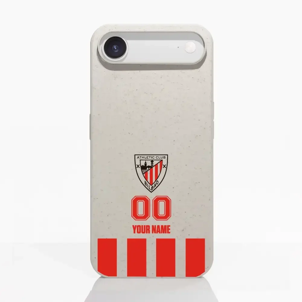 Athletic Club Official Compostable Phone Case Design Classic Vertical Stripe + Name and Number - Image 85