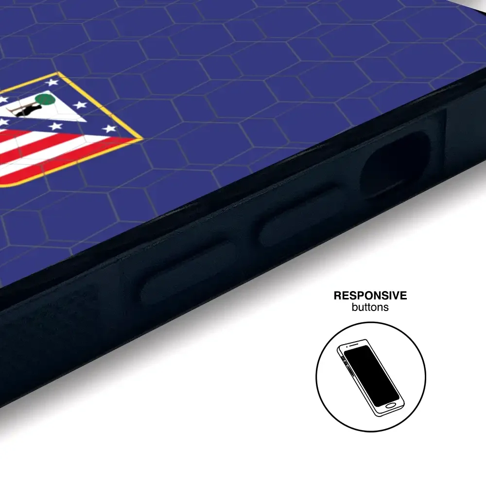 Atletico Madrid Official 3D Phone Case Crest Blue - Image 107