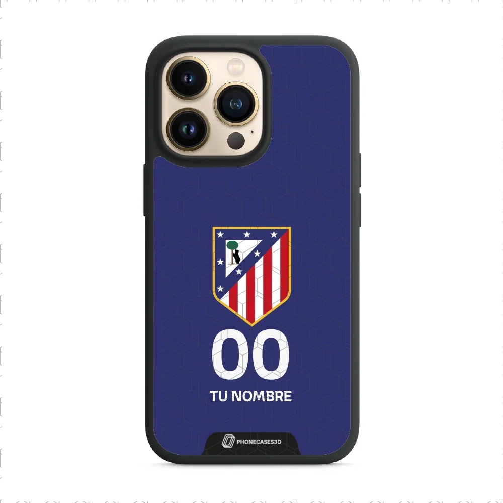 Atletico Madrid Official 3D Phone Case Crest Blue + Name and Number - Image 14