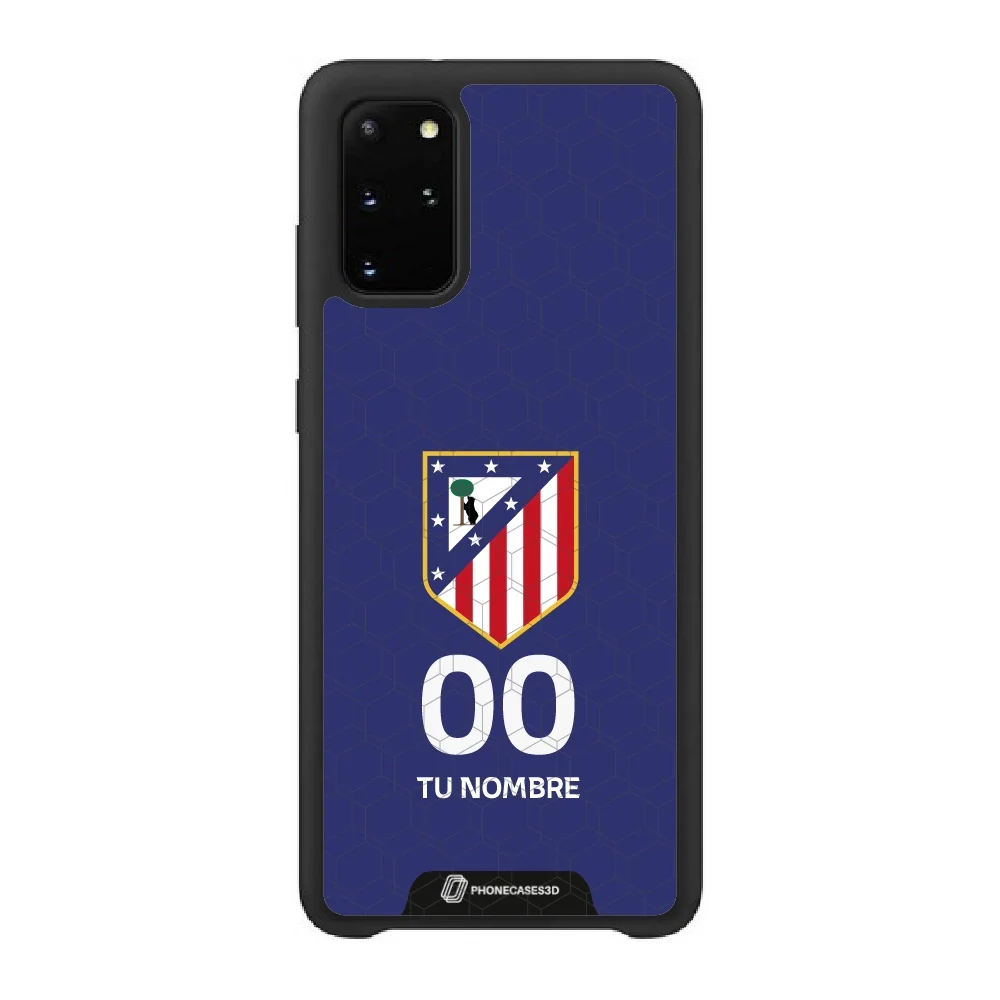 Atletico Madrid Official 3D Phone Case Crest Blue + Name and Number - Image 44