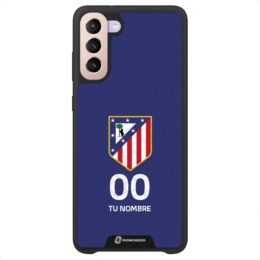 Atletico Madrid Official 3D Phone Case Crest Blue + Name and Number - Image 49