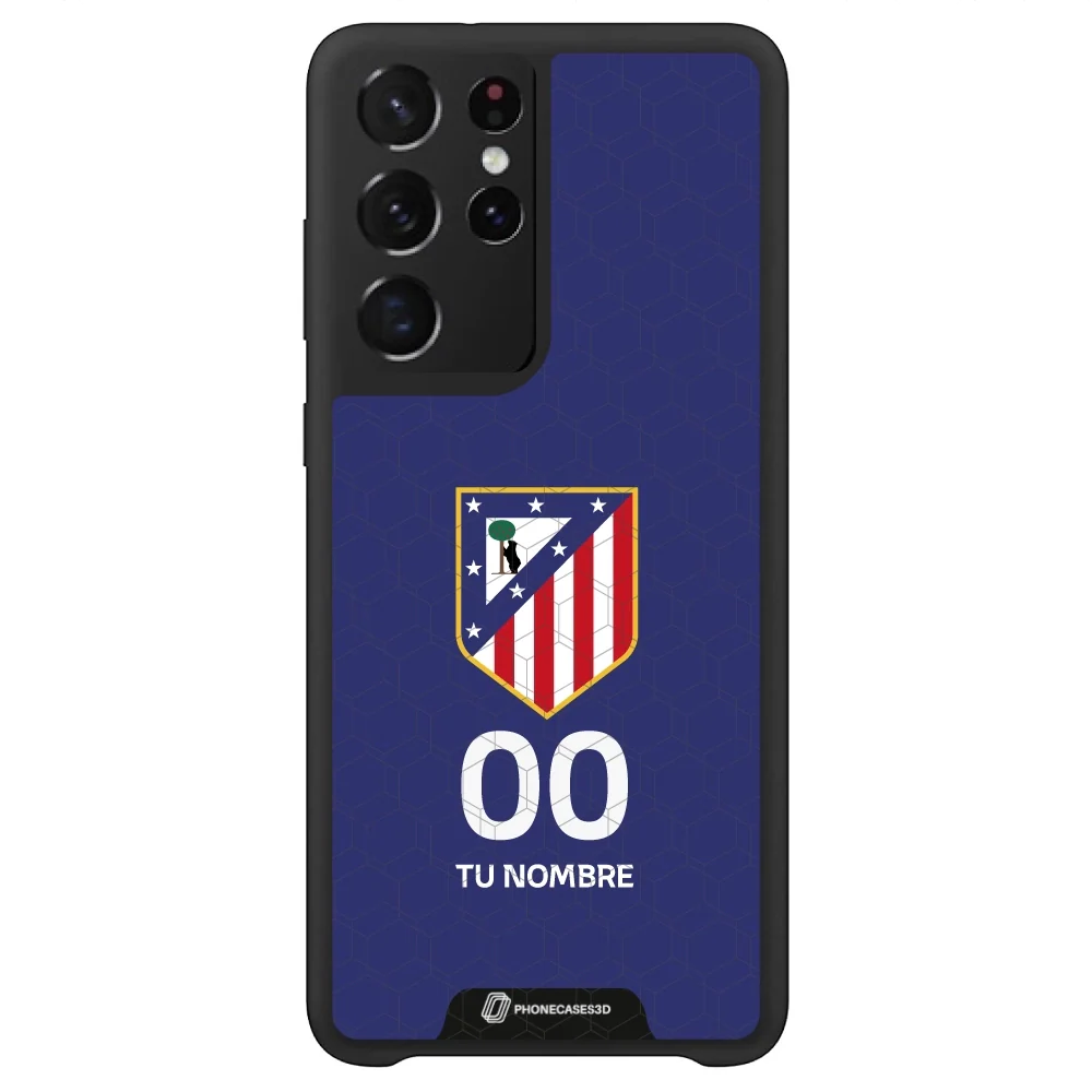 Atletico Madrid Official 3D Phone Case Crest Blue + Name and Number - Image 53