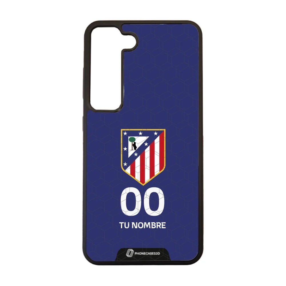 Atletico Madrid Official 3D Phone Case Crest Blue + Name and Number - Image 54