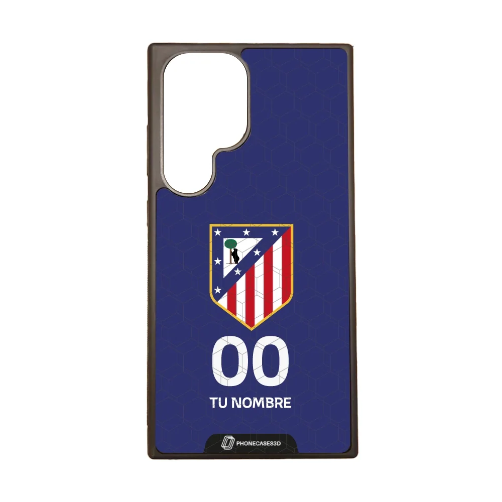 Atletico Madrid Official 3D Phone Case Crest Blue + Name and Number - Image 59