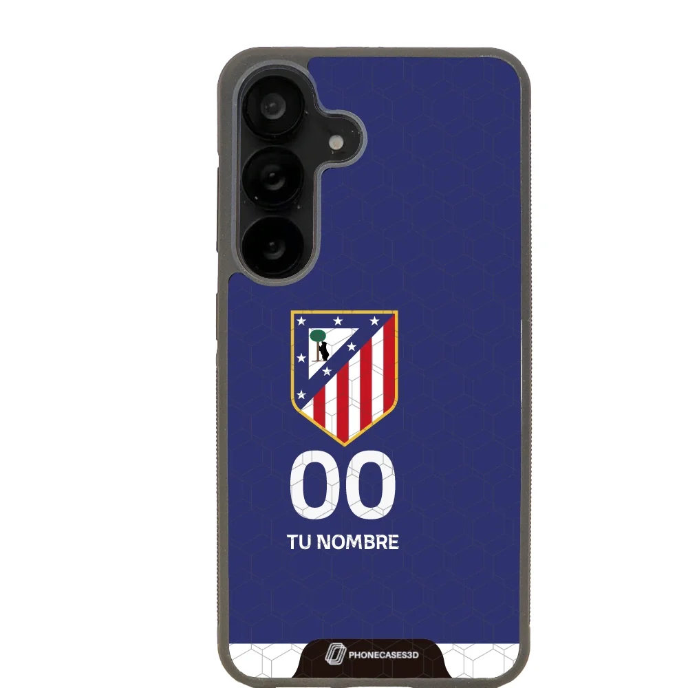 Atletico Madrid Official 3D Phone Case Crest Blue + Name and Number - Image 60