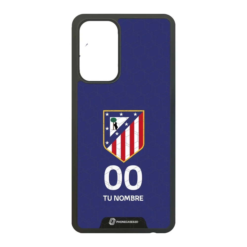 Atletico Madrid Official 3D Phone Case Crest Blue + Name and Number - Image 67