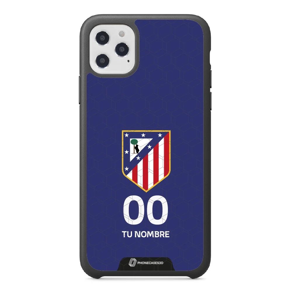 Atletico Madrid Official 3D Phone Case Crest Blue + Name and Number - Image 7