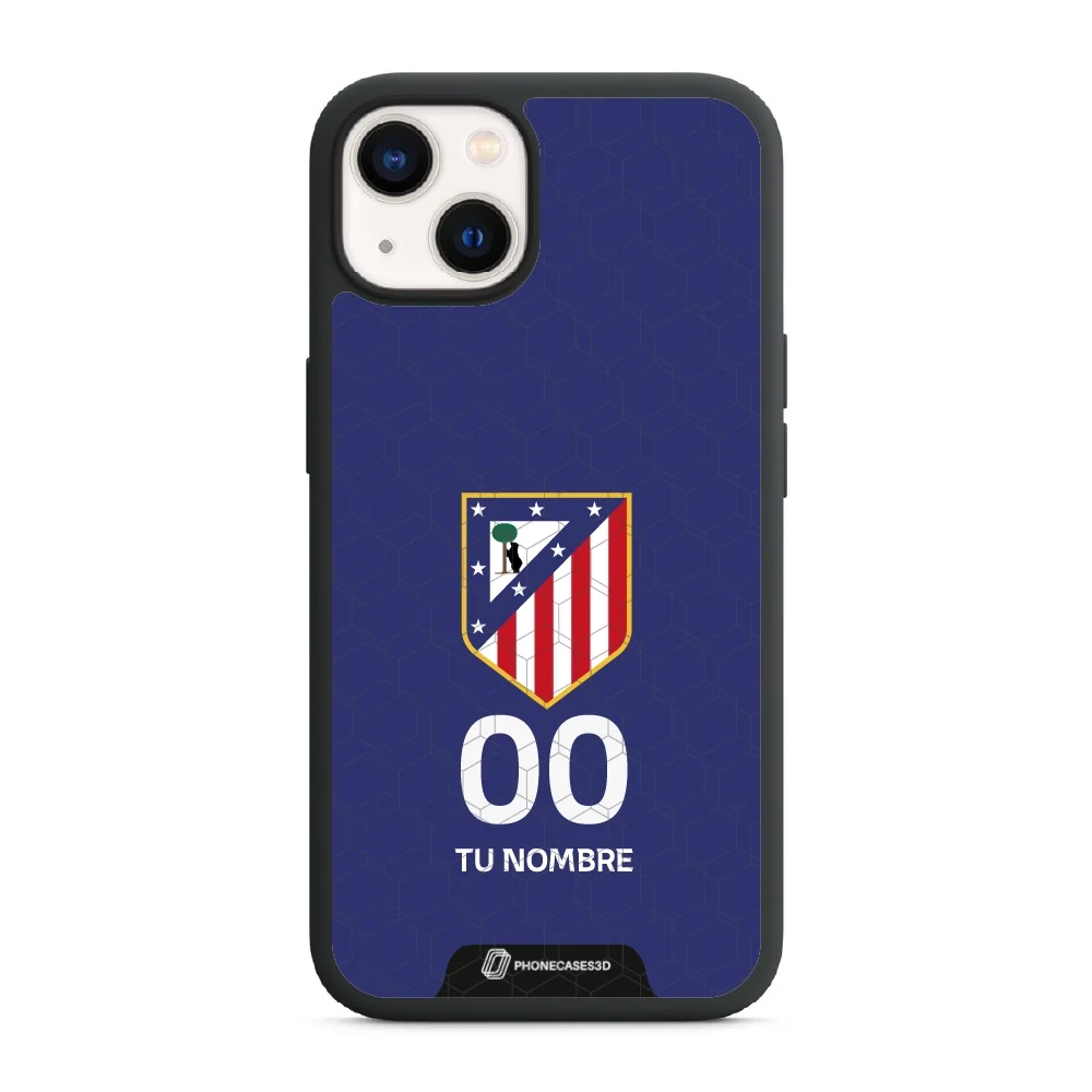 Atletico Madrid Official 3D Phone Case Crest Blue + Name and Number - Image 8