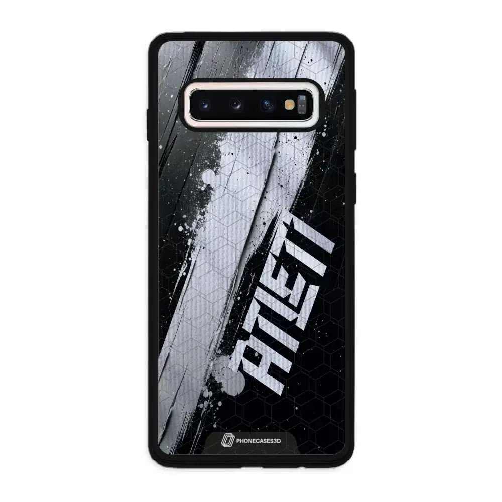 Atletico Madrid Official 3D Phone Case Design Black & White Paint - Image 44