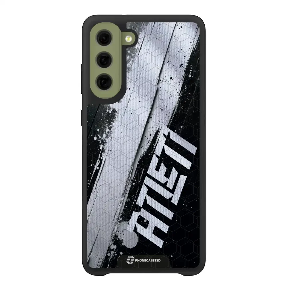 Atletico Madrid Official 3D Phone Case Design Black & White Paint - Image 51