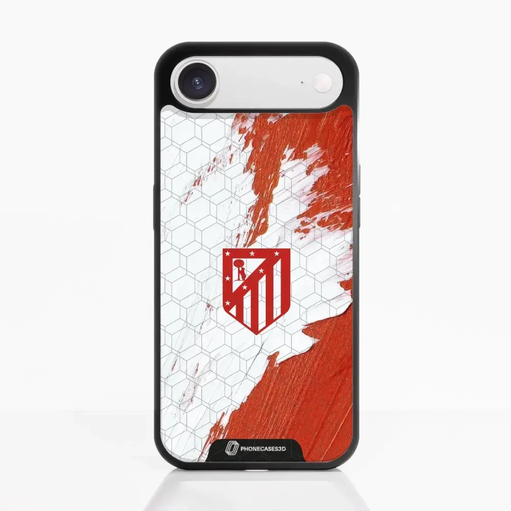 Atletico Madrid Official 3D Phone Case Design Red & White Paint - Image 25