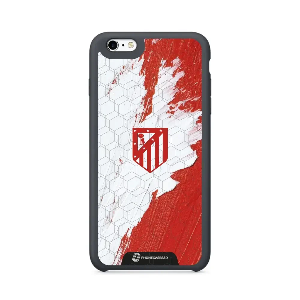 Atletico Madrid Official 3D Phone Case Design Red & White Paint - Image 30