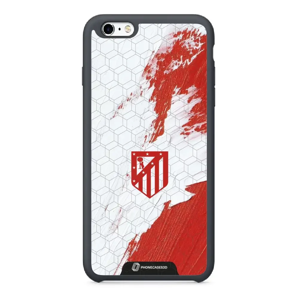 Atletico Madrid Official 3D Phone Case Design Red & White Paint - Image 31