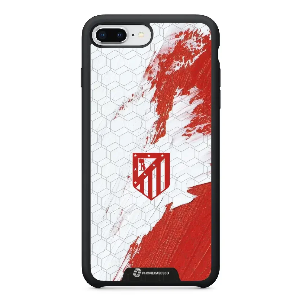 Atletico Madrid Official 3D Phone Case Design Red & White Paint - Image 33