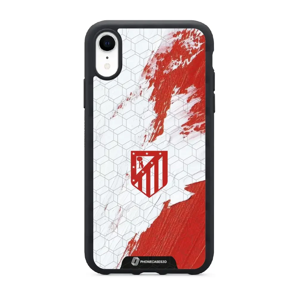 Atletico Madrid Official 3D Phone Case Design Red & White Paint - Image 39