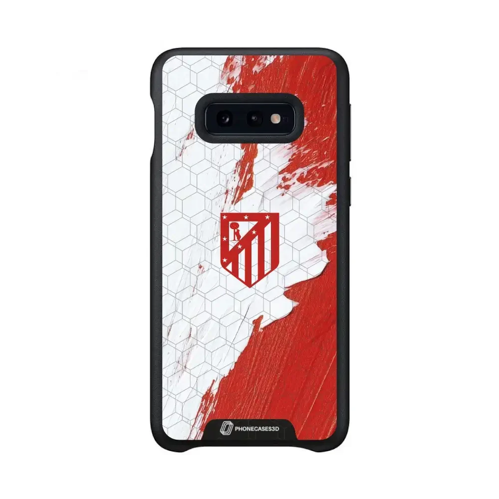 Atletico Madrid Official 3D Phone Case Design Red & White Paint - Image 45