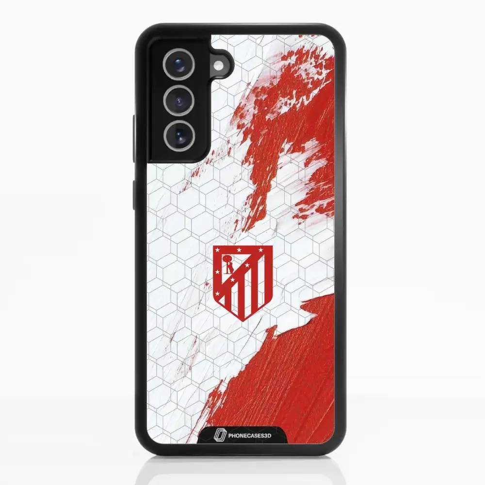 Atletico Madrid Official 3D Phone Case Design Red & White Paint - Image 50