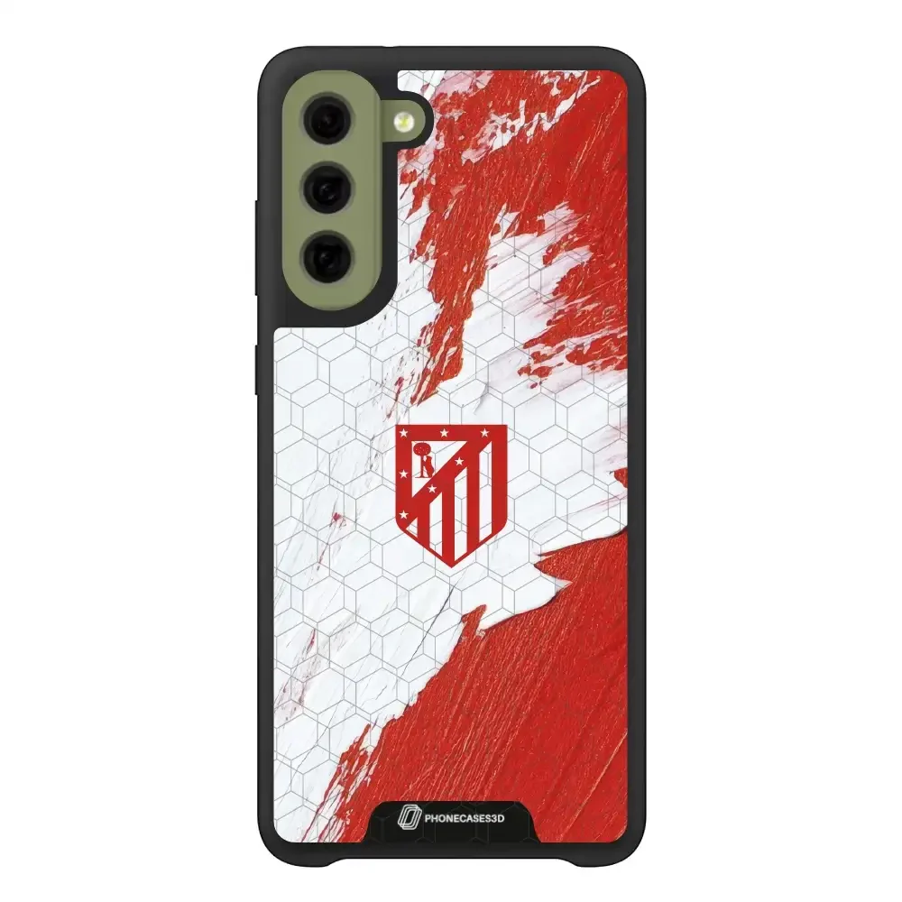 Atletico Madrid Official 3D Phone Case Design Red & White Paint - Image 51