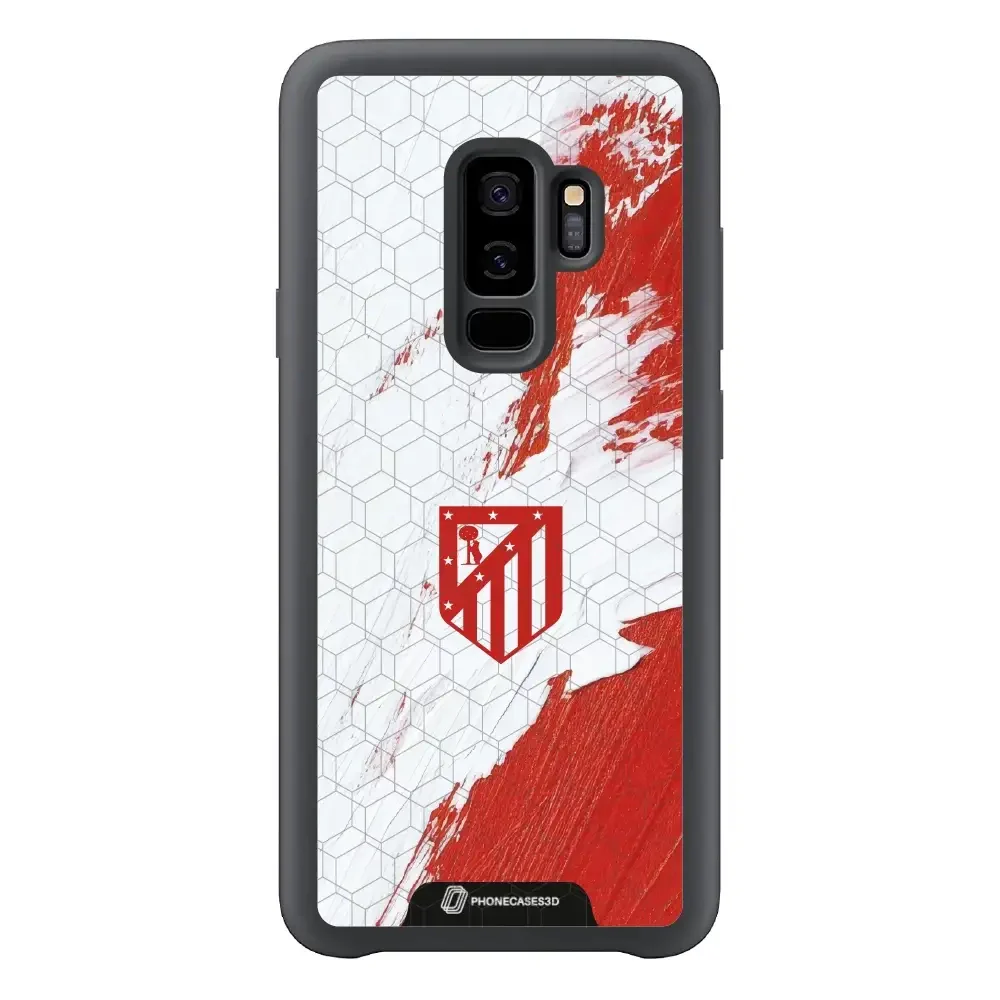 Atletico Madrid Official 3D Phone Case Design Red & White Paint - Image 68