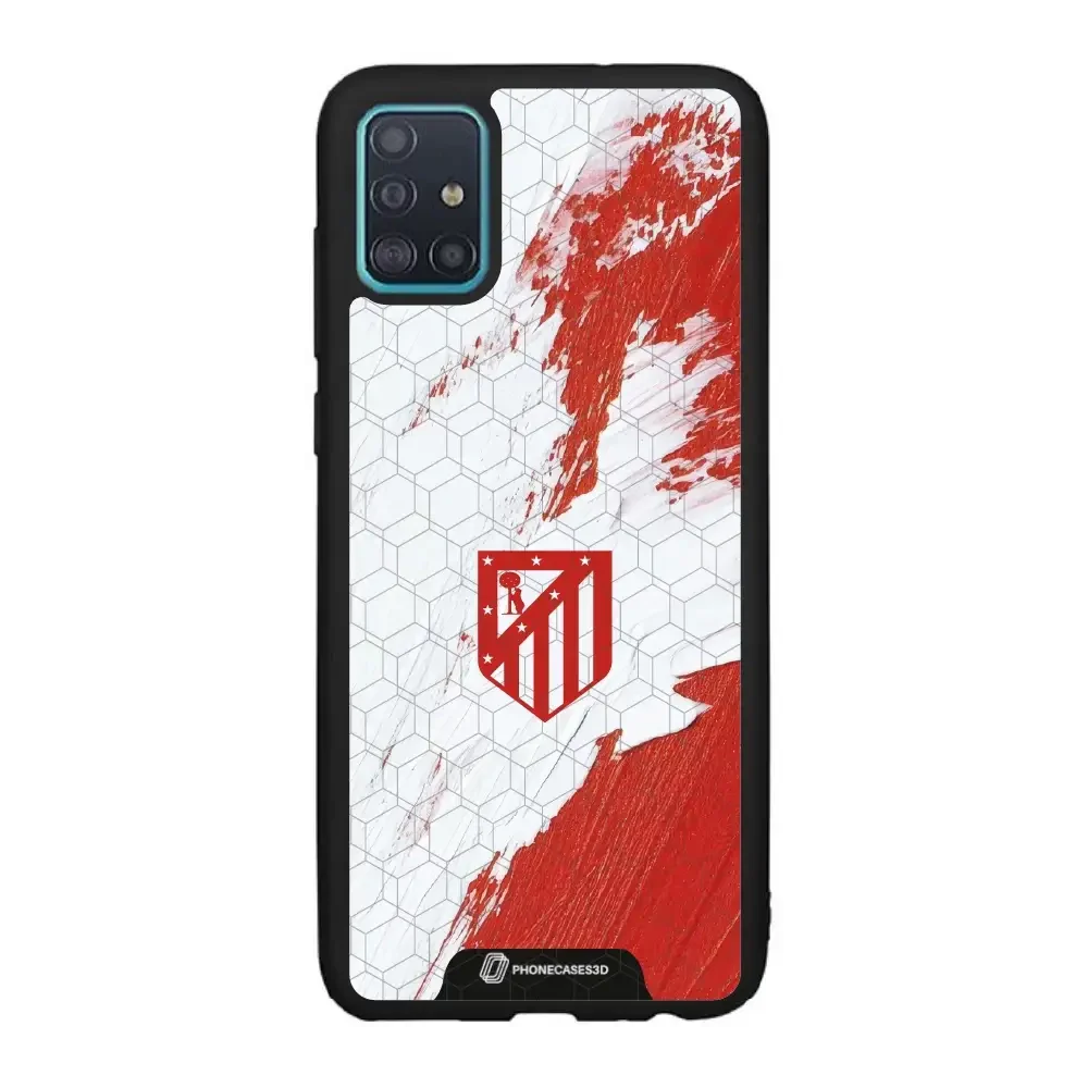 Atletico Madrid Official 3D Phone Case Design Red & White Paint - Image 70