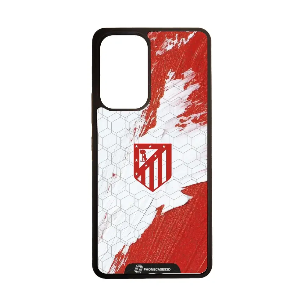 Atletico Madrid Official 3D Phone Case Design Red & White Paint - Image 72