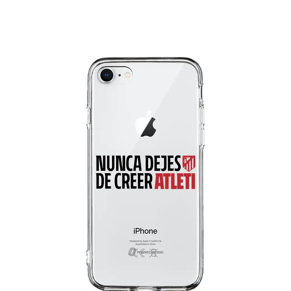 Atletico Madrid Official Clear Phone Case NDDC Slogan - Image 21