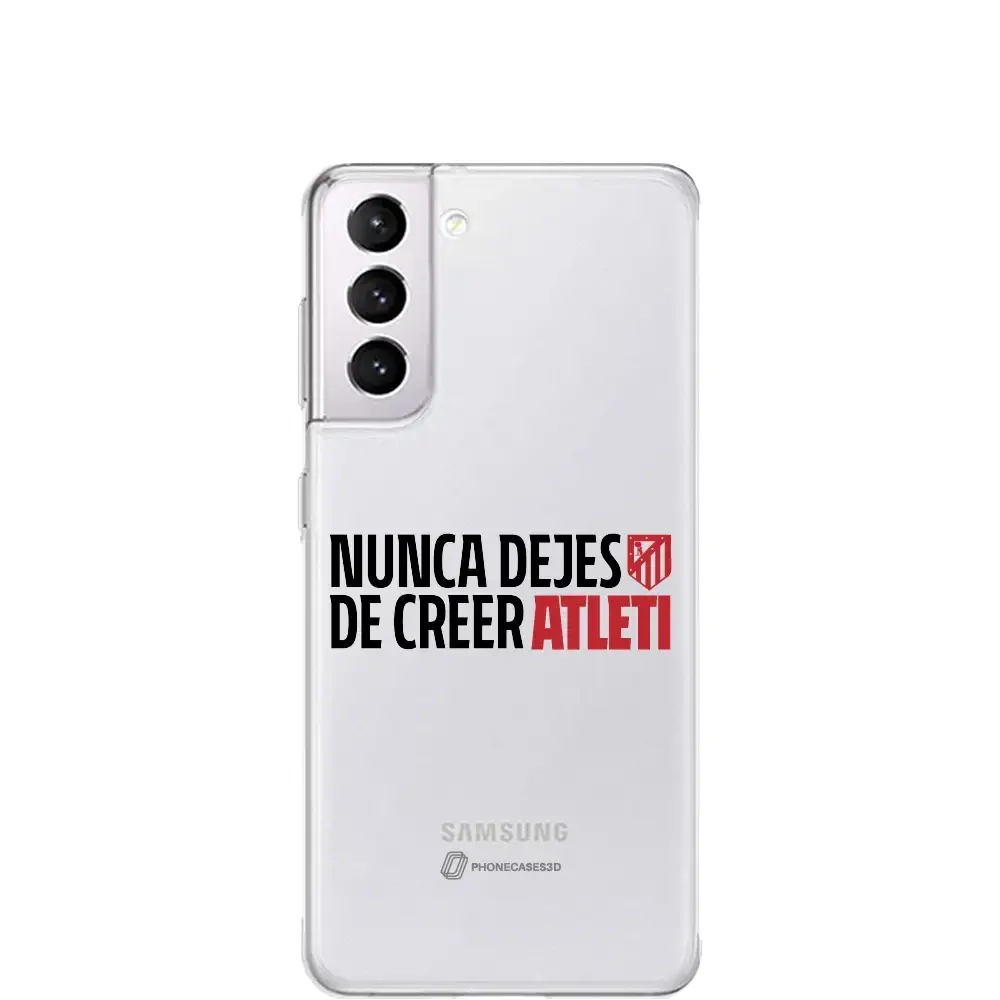 Atletico Madrid Official Clear Phone Case NDDC Slogan - Image 22