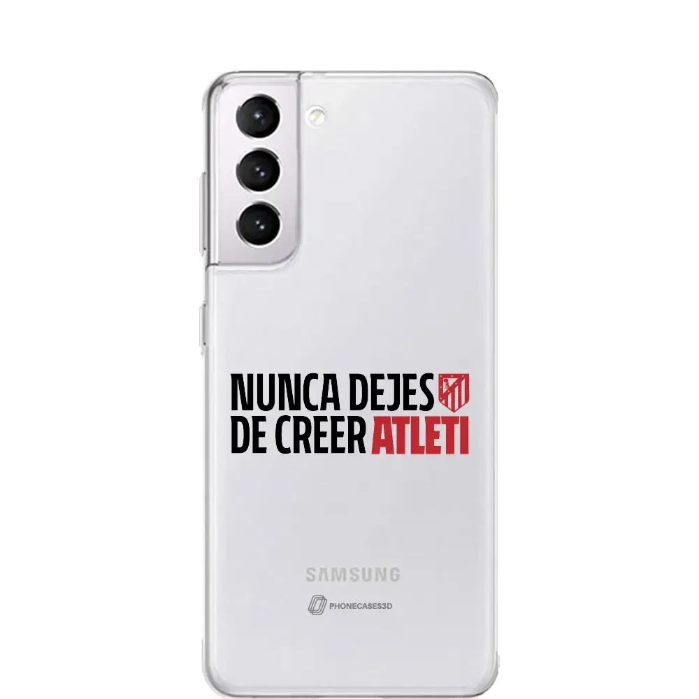 Atletico Madrid Official Clear Phone Case NDDC Slogan - Image 23