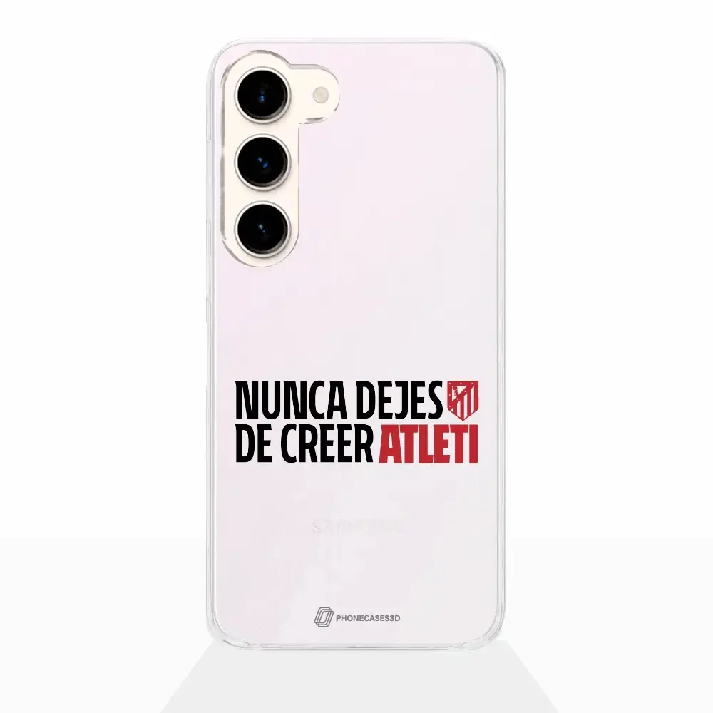 Atletico Madrid Official Clear Phone Case NDDC Slogan - Image 27