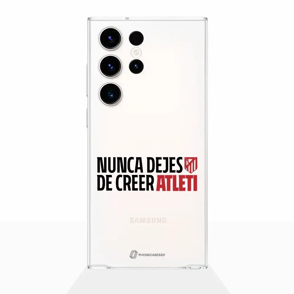 Atletico Madrid Official Clear Phone Case NDDC Slogan - Image 28