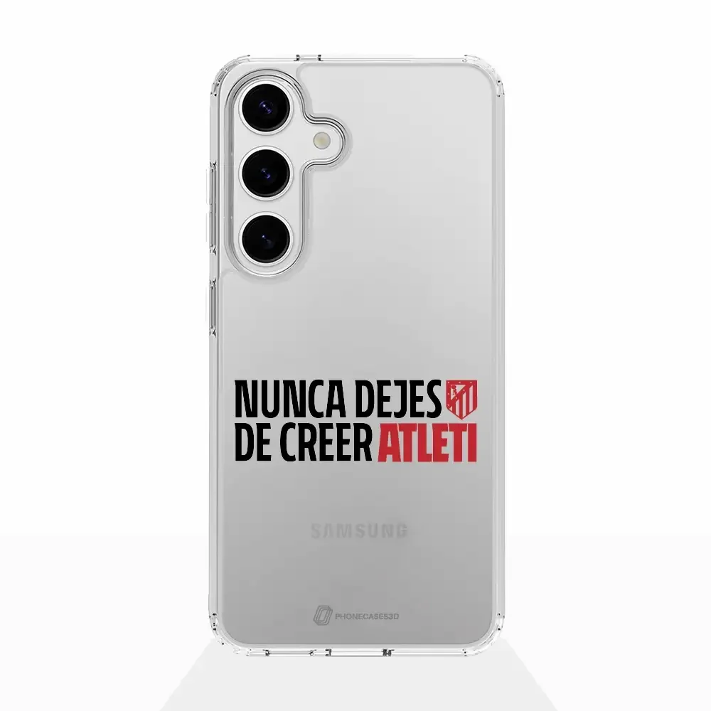 Atletico Madrid Official Clear Phone Case NDDC Slogan - Image 30