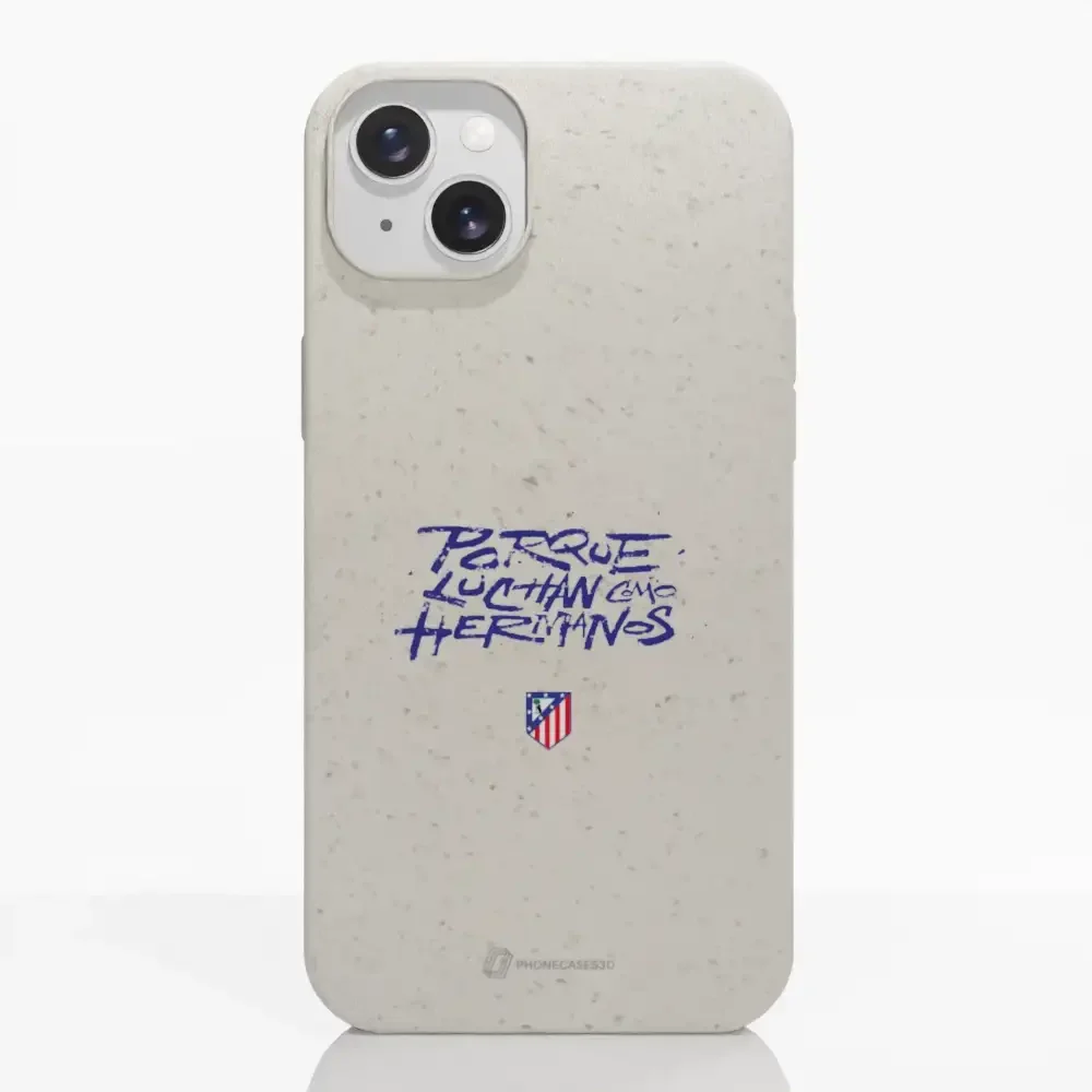 Atletico Madrid Official Compostable Phone Case Hermanos Slogan - Image 11