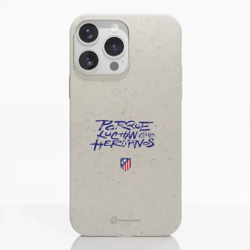 Atletico Madrid Official Compostable Phone Case Hermanos Slogan - Image 13