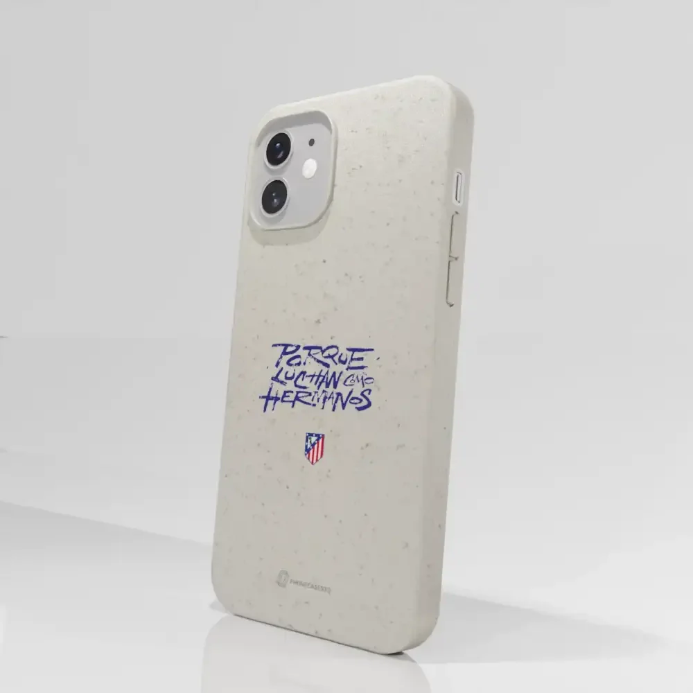 Atletico Madrid Official Compostable Phone Case Hermanos Slogan - Image 48