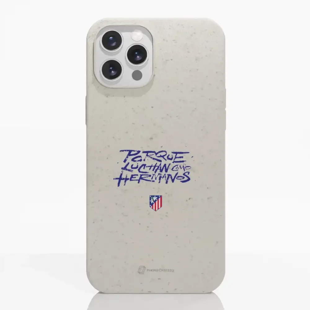 Atletico Madrid Official Compostable Phone Case Hermanos Slogan - Image 5