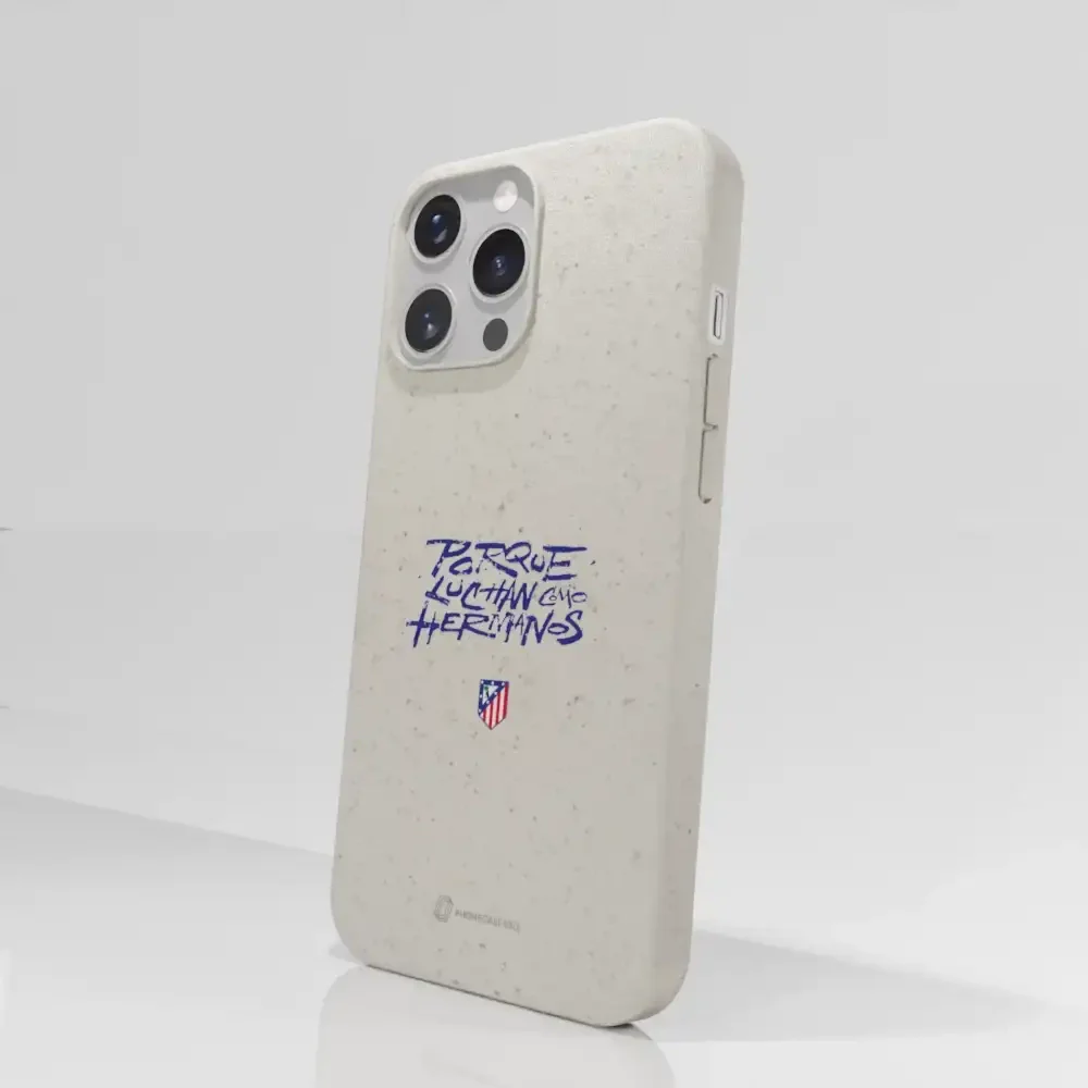 Atletico Madrid Official Compostable Phone Case Hermanos Slogan - Image 56