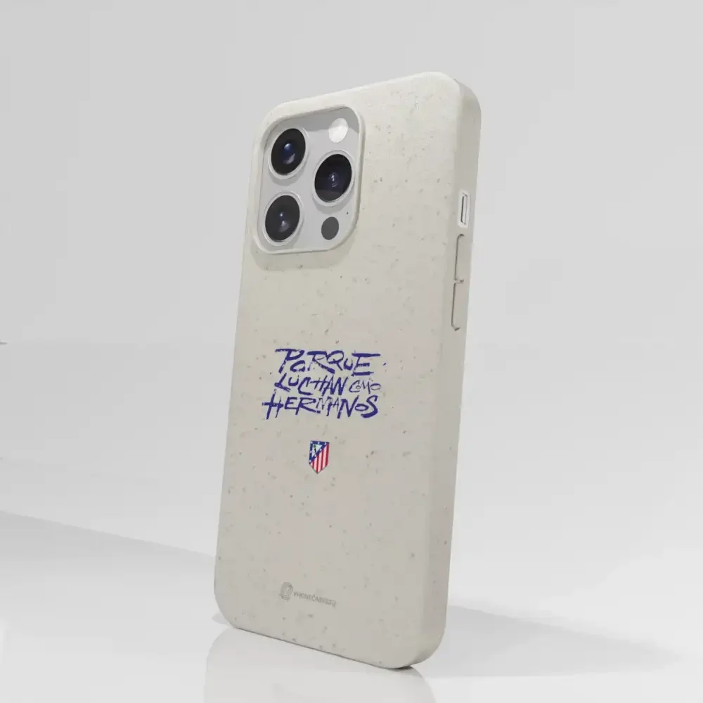 Atletico Madrid Official Compostable Phone Case Hermanos Slogan - Image 65