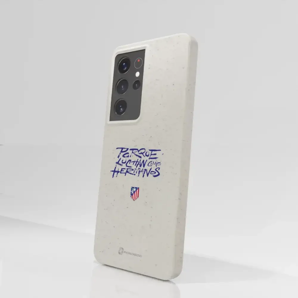Atletico Madrid Official Compostable Phone Case Hermanos Slogan - Image 69