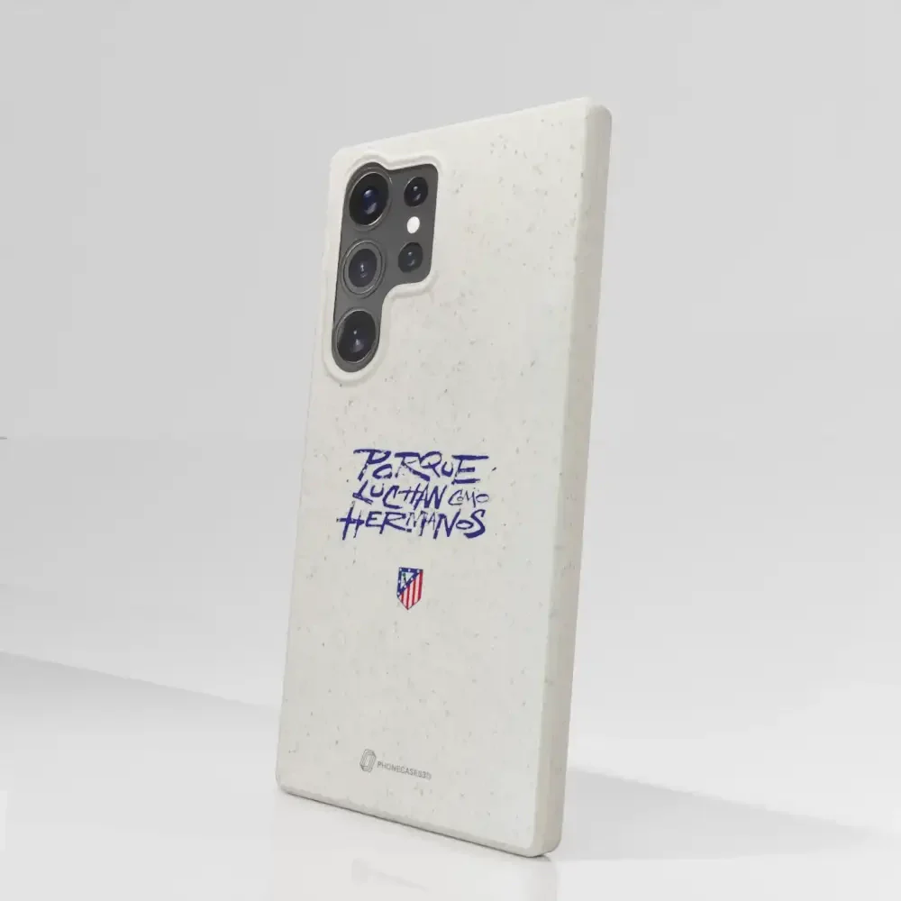 Atletico Madrid Official Compostable Phone Case Hermanos Slogan - Image 78